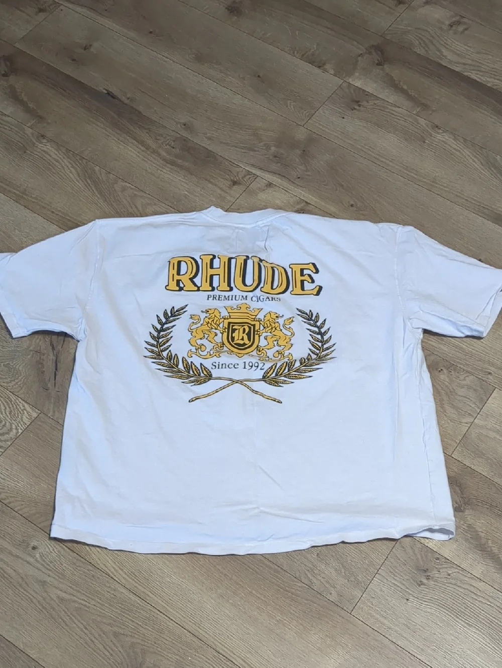Rhude premium Cresta Cigar Cream Men's Tee Size Large - Picture 3 of 11